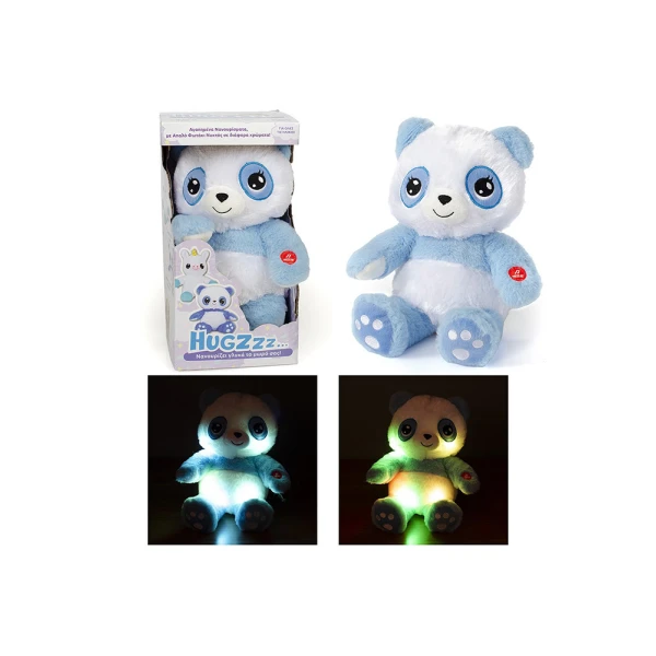 ΛΟΥΤΡΙΝΟ PANDA HUGZZZ 30 εκ. ΜΕ ΜΟΥΣΙΚΗ ΚΑΙ ΦΩΤΑΚΙΑ
