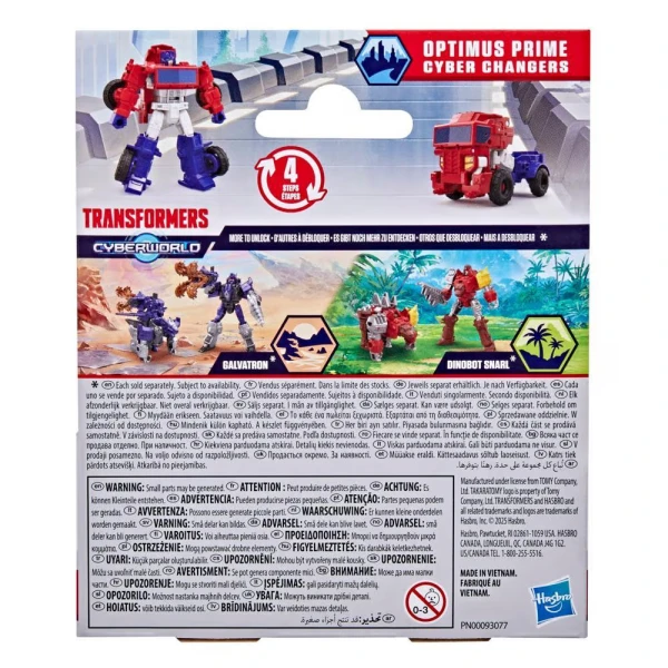 TRANSFORMERS CYBERWORLD CYBER CHANGERS - OPTIMUS PRIME