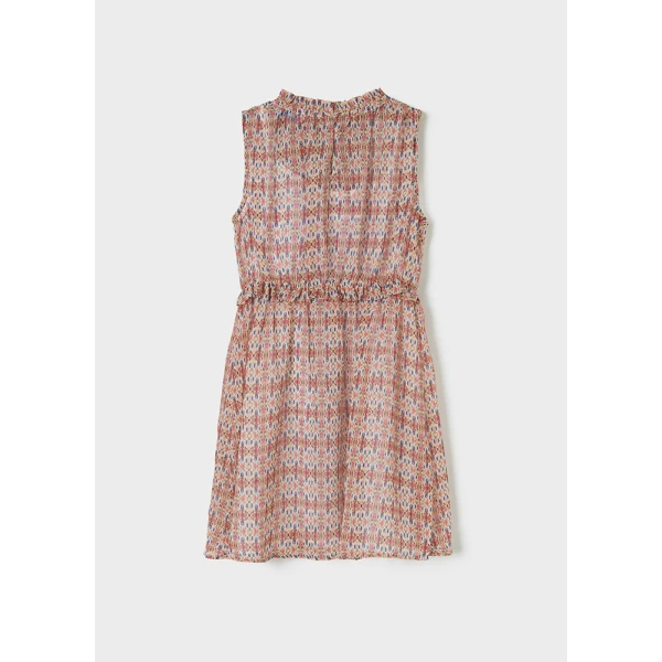 MAYORAL STAMPED DRESS BATIK AMARANTH