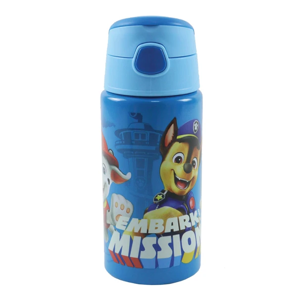 ALUMINUM FLIP WATER BOTTLE 500ml PAW PATROL