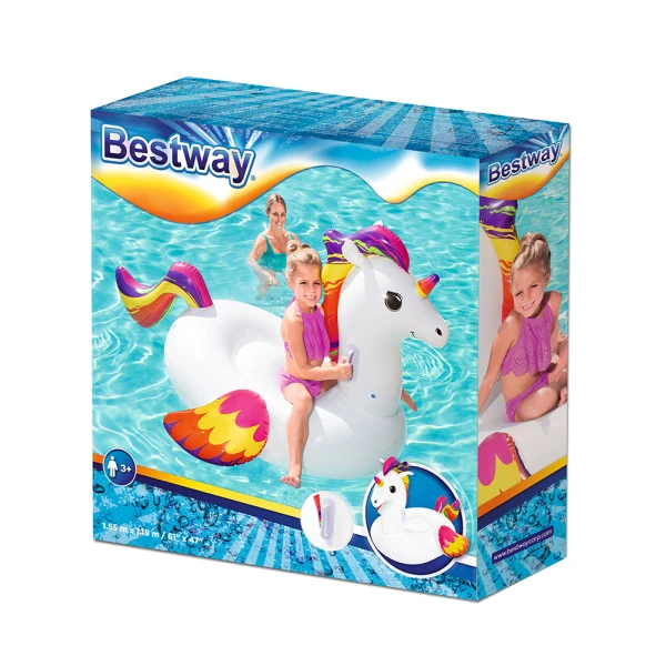 BESTWAY ΦΟΥΣΚΩΤΟ RIDE-ON 155Χ119 εκ. FANTASY ΜΟΝΟΚΕΡΟΣ