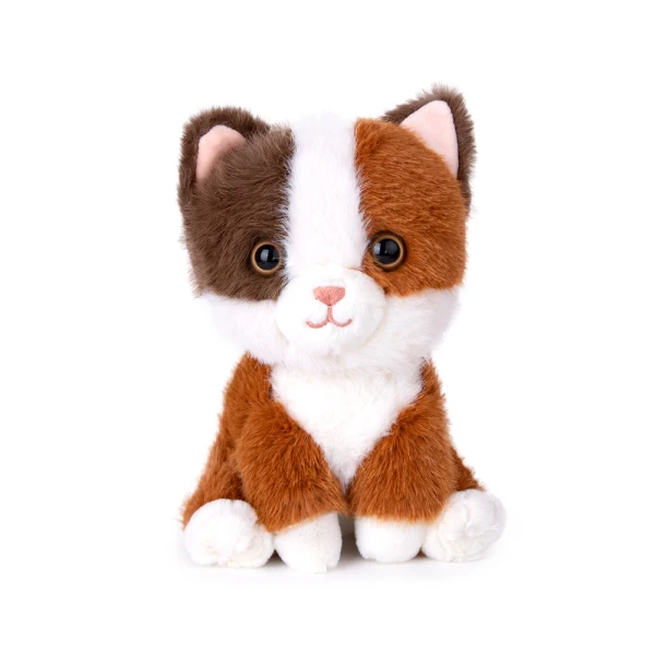 AMEK PLUSH BROWN CAT 23 cm WITH SOUND