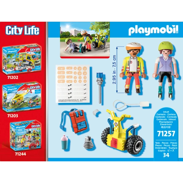 PLAYMOBIL CITY LIFE STARTER PACK RESCUE WITH BALANCE RACER