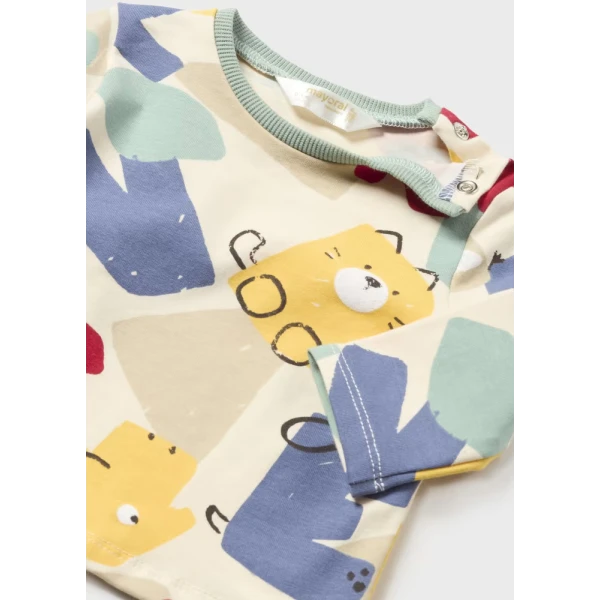 MAYORAL SET DUNGAREES FUR LETTERS