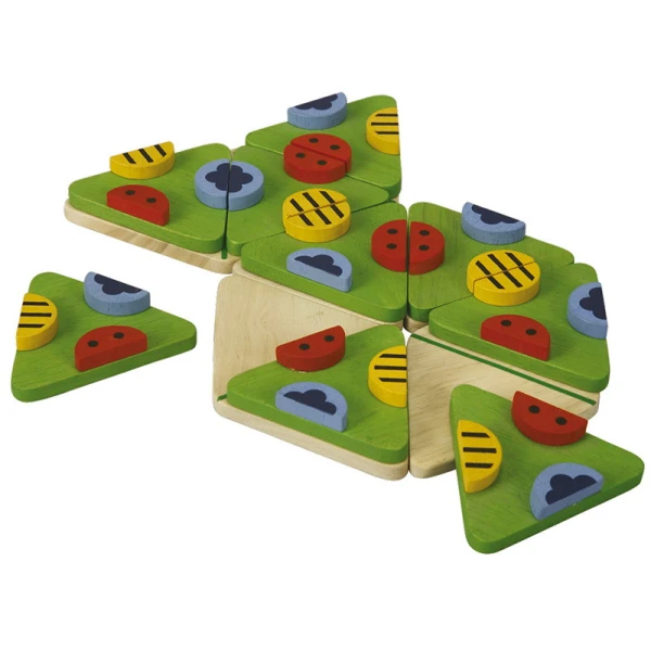 WOODEN GAME PLAN TOYS TRIMINO BUGS