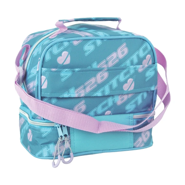 OVAL LUNCH BAG STITCH BRUSH IT OUT