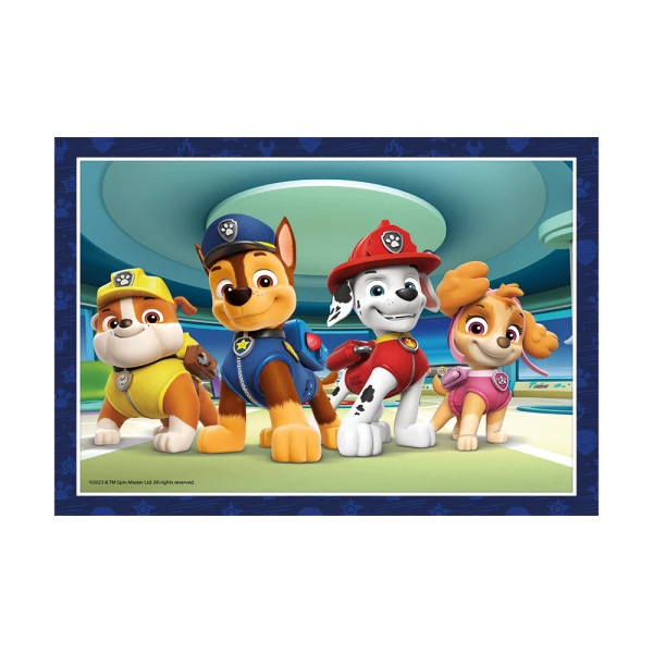 CLEMENTONI ΠΑΙΔΙΚΟ ΠΑΖΛ 4 ΣΕ 1 SUPER COLOR NICKELODEON PAW PATROL 12-16-20-24 τμχ 