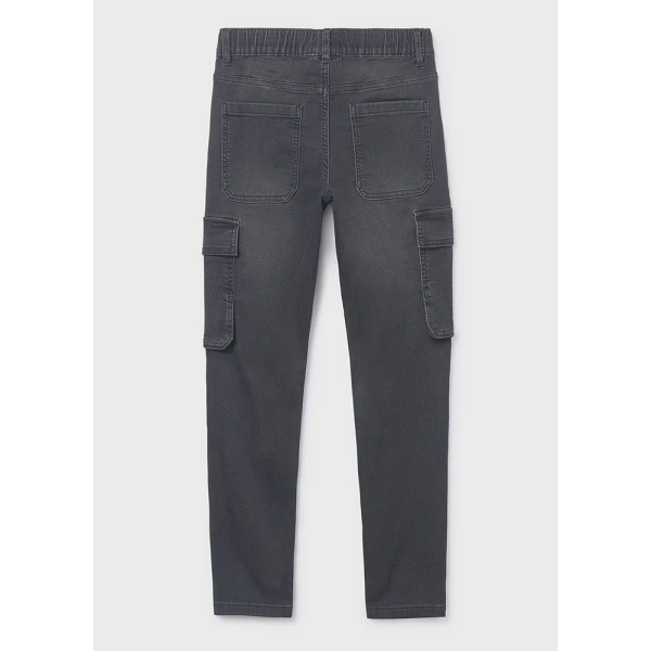 MAYORAL TROUSERS SOFT DENIM JOGGER BLACK 