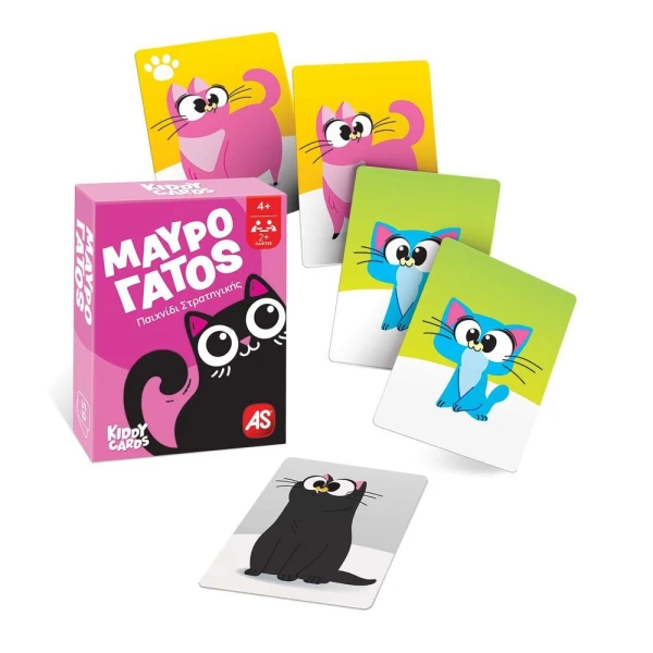 AS GAMES CARD GAMES KIDDY CARDS MEMO - SNAP - TSOUKOU - MAVROS GATOS FOR 2+ PLAYERS