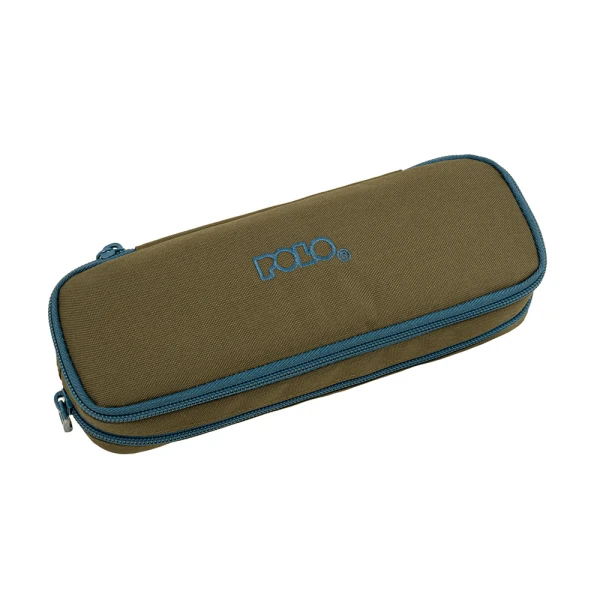 POLO 2026 DUO BOX IV DOS PENCIL CASE KHAKI-PETROL