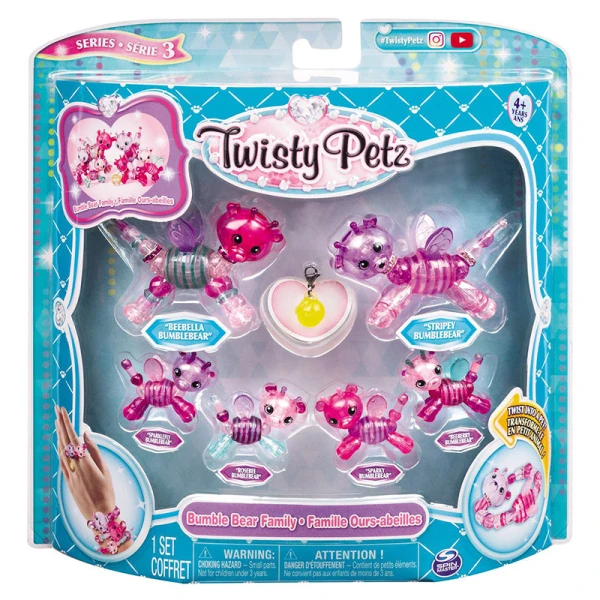 TWISTY PETZ ΒΡΑΧΙΟΛΟΖΩΑΚΙΑ ΟΙΚΟΓΕΝΕΙΑΚΗ ΣΥΣΚΕΥΑΣΙΑ 6 τεμ.