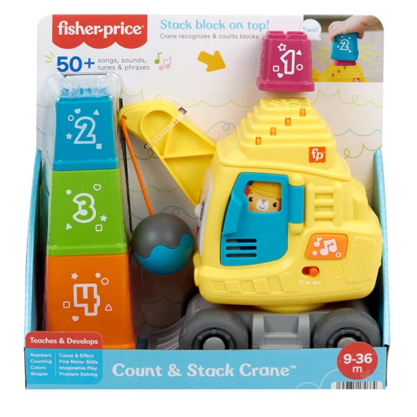 FISHER PRICE ΕΚΠΑΙΔΕΥΤΙΚΟΣ ΓΕΡΑΝΟΣ ΜΕ ΚΥΒΟΥΣ