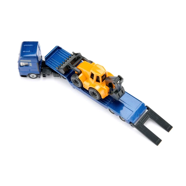 SIKU MAN LORRY WITH BACKHOE LOADER 1:87