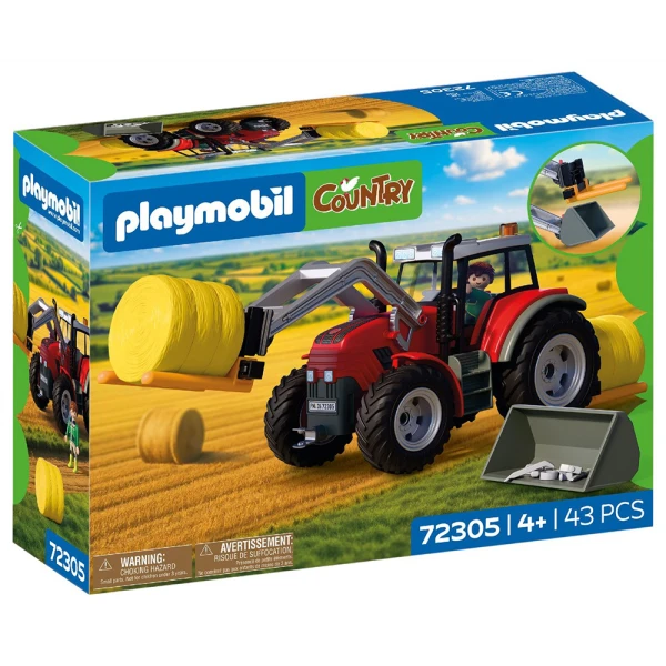 PLAYMOBIL COUNTRY ΜΕΓΑΛΟ ΤΡΑΚΤΕΡ ΜΕ ΜΠΑΛΕΣ ΣΑΝΟΥ