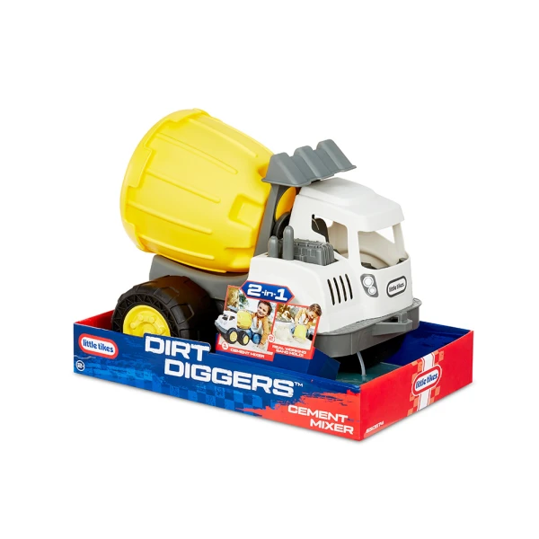 LITTLE TIKES DIRT DIGGERS VEHICLE 2 IN 1 CEMENT MIXER