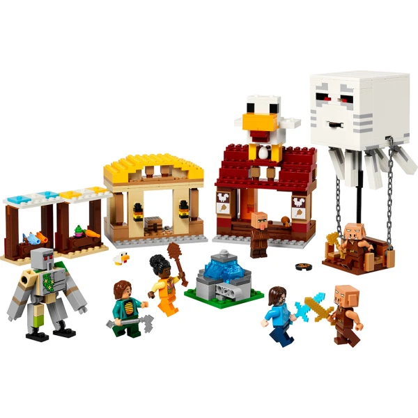 LEGO® MINECRAFT® ΕΠΙΘΕΣΗ ΤΟΥ ΑΕΡΙΚΟΥ-ΑΕΡΟΣΤΑΤΟΥ ΣΤΟ ΧΩΡΙΟ