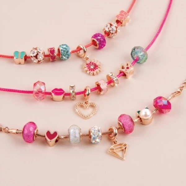 MAKE IT REAL - HALO CHARMS BRACELETS: THINK PINK 