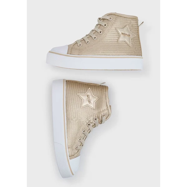MAYORAL SPORT BOOTS SEQUINS GOLD
