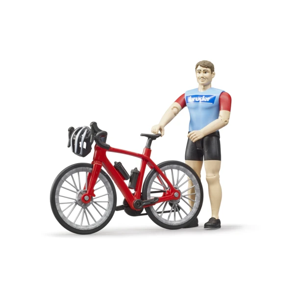 BRUDER ROAD BIKE WITH MAN RIDER