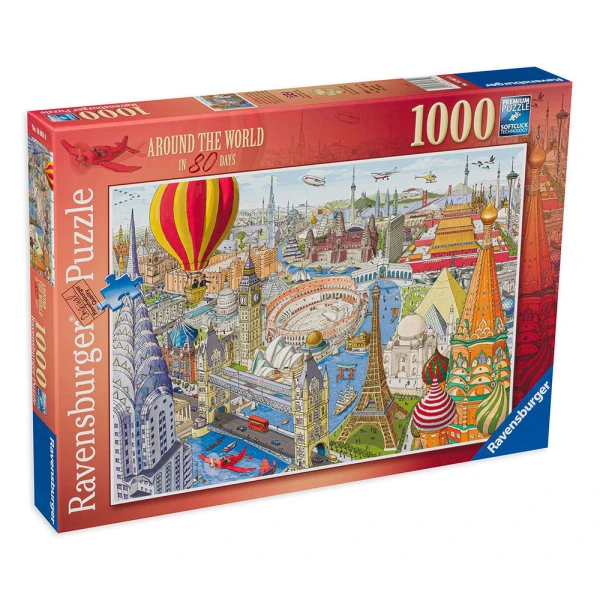 RAVENSBURGER PUZZLE 1000 pcs AROUND THE WORLD IN 80 DAYS