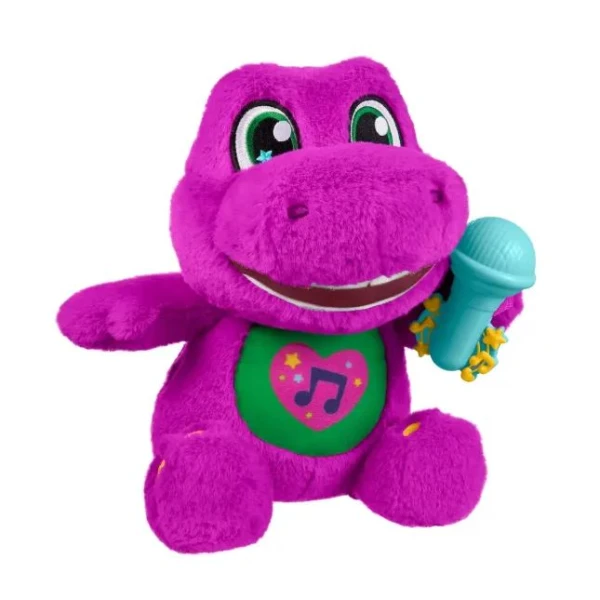 FISHER PRICE BARNEY\'S WORLD PLUSH TOY SING-ALONG BARNEY - IN ENGLISH