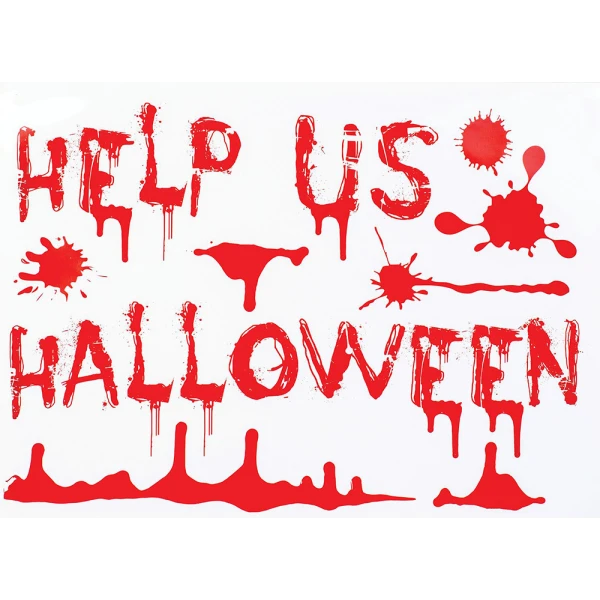 WINDOW STICKERS HALLOWEEN - 8 DESIGNS