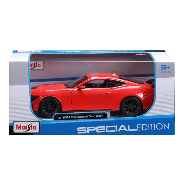 MAISTO 1:24 SPECIAL EDITION 2024 FORD MUSTANG DARK HORSE RED