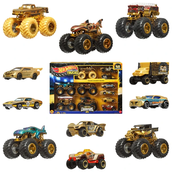 HOT WHEELS MONSTER TRUCKS ΟΧΗΜΑΤΑ BIGFOOT TROPHY CHAMPIONS ΣΕΤ ΤΩΝ 12