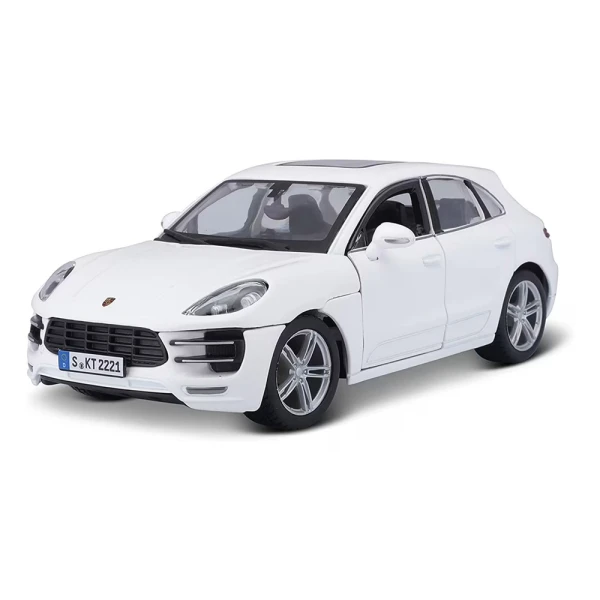 BBURAGO 1:24 PORSCHE MACAN WHITE