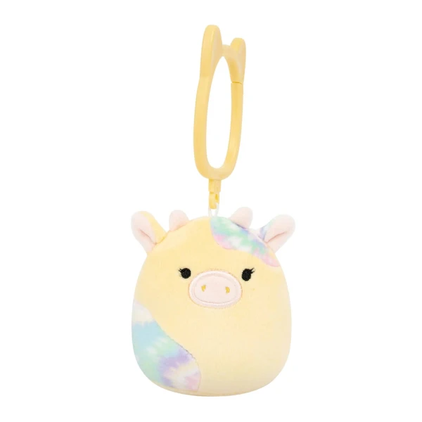 SQUISHMALLOWS PLUSH KEYCHAIN 9 cm W12 - RINA THE YELLOW COW