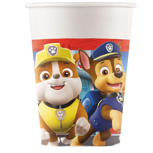 PAPER CUPS 200ml 8 pcs PAW PATROL RESCUE HEROES