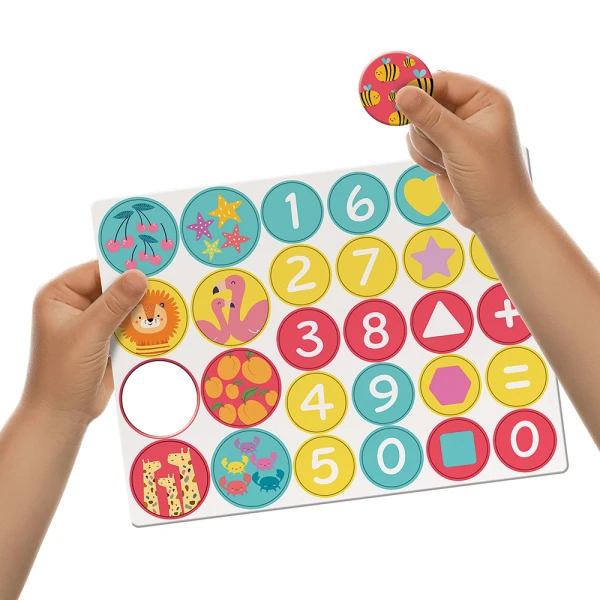 HAPPIHOBBI MAGNET ΞΥΛΙΝΟΣ ΜΑΓΝΗΤΙΚΟΣ ΕΠΙΔΑΠΕΔΙΟΣ ΠΙΝΑΚΑΣ 2 ΟΨΕΩΝ ΓΙΑ 3+ ΧΡΟΝΩΝ