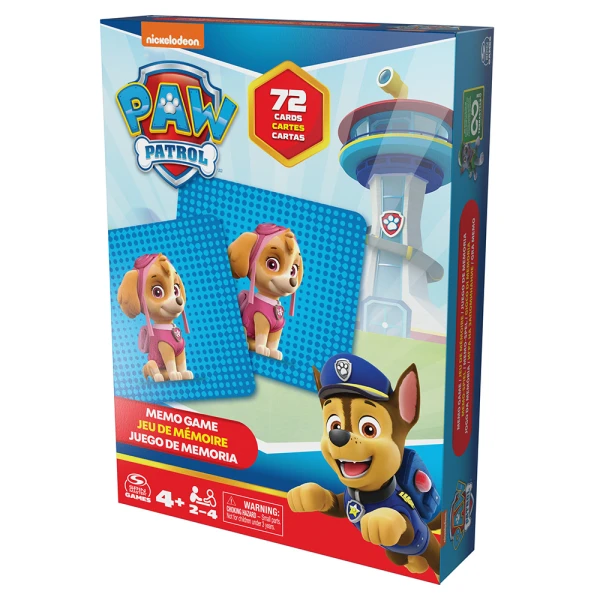 PAW PATROL ΠΑΙΧΝΙΔΙ ΜΝΗΜΗΣ 72 ΚΑΡΤΕΣ 