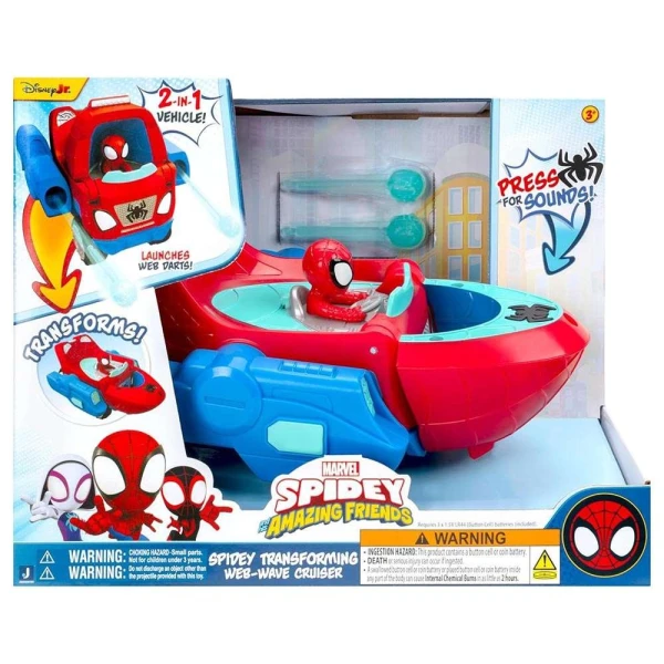 SPIDEY ΟΧΗΜΑ ΠΛΟΙΟ 2 ΣΕ 1 20 εκ. ΜΕ ΗΧΟ