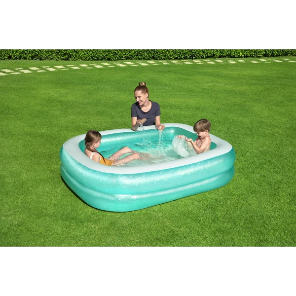 BESTWAY RECTANGULAR  POOL 200Χ146Χ18 cm TURQUOISE