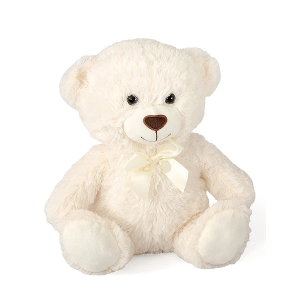 PLUSH SITTING BEAR 30 cm - 5 COLOURS