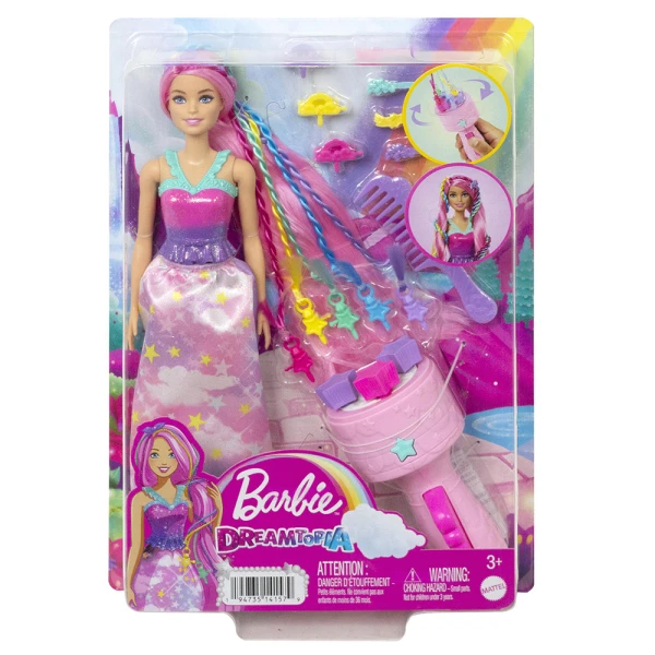 BARBIE DREAMTOPIA ΚΟΥΚΛΑ ΠΡΙΓΚΙΠΙΣΣΑ ΟΝΕΙΡΙΚΑ ΜΑΛΛΙΑ