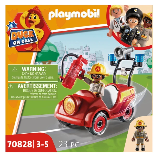 PLAYMOBIL DUCK ON CALL - FIRE RESCUE MINI-CAR