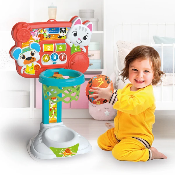 BABY CLEMENTONI ΒΡΕΦΙΚΟ ΠΑΙΧΝΙΔΙ ΜΠΑΣΚΕΤΑΚΙΑΣ ΜΙΛΑΕΙ ΕΛΛΗΝΙΚΑ