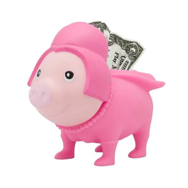 LILALU PIGGY BANK PINK STAR