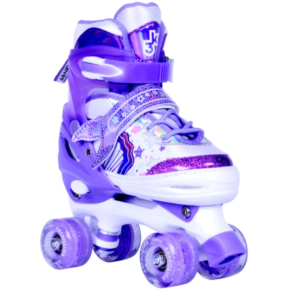 ADJUSTABLE KIDS ROLLER SKATES No 39-42 LILAC