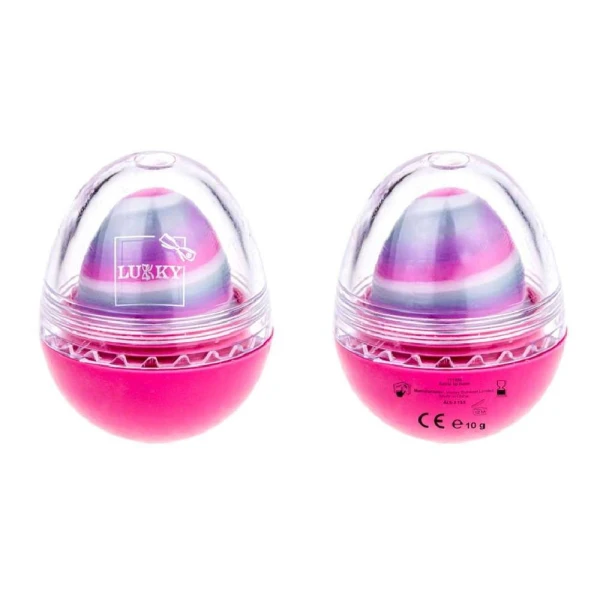 LUKKY LIP BALM IN AN EGG JAR - 4 COLORS