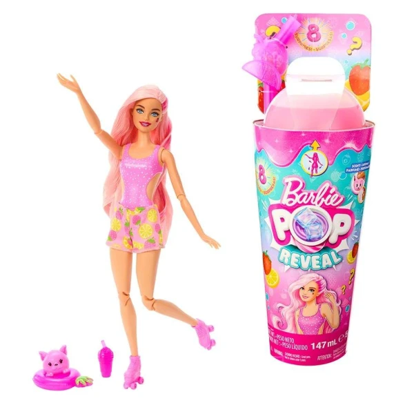 BARBIE DOLL POP REVEAL - STRAWBERRY/LEMON