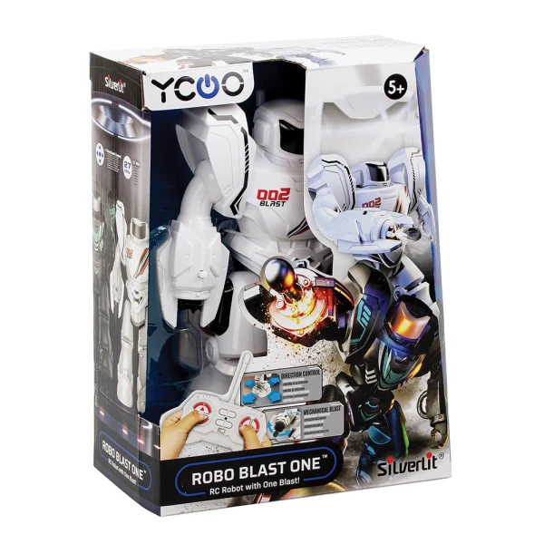 SILVERLIT YCOO ROBO BLAST ONE REMOTE CONTROL ROBOT WHITE FOR AGES 5+