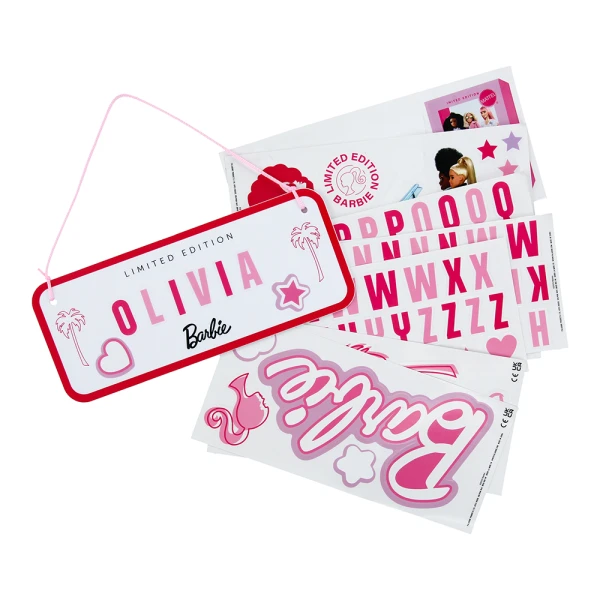 PALADONE LIGHT BARBIE CUSTOMISABLE ROOM SIGN SET
