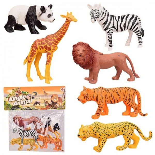 WILD ANIMALS IN BAG 6 pcs.