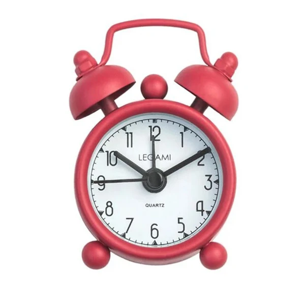 LEGAMI MINI ALARM CLOCK TICK TOCK RED