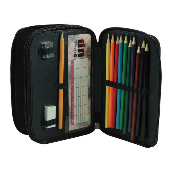 BACK ME UP DOUBLE FILLED  PENCIL CASE SCOTCH BEAR