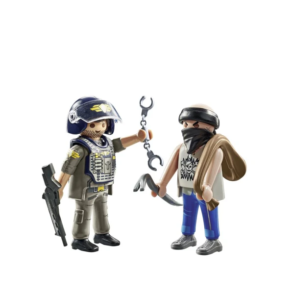 PLAYMOBIL CITY ACTION DUOPACK ΚΛΕΦΤΗΣ ΚΑΙ ΑΣΤΥΝΟΜΟΣ