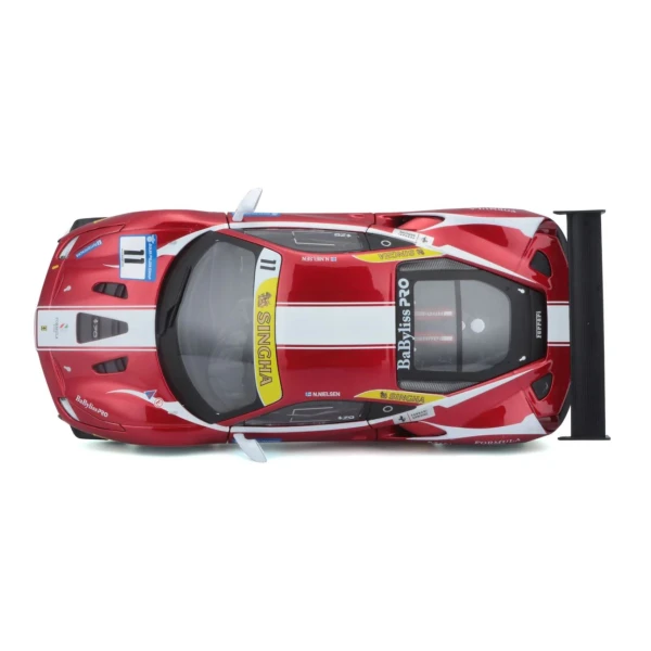 BBURAGO 1:24 RACE FERRARI 488 CHALLENGE RED
